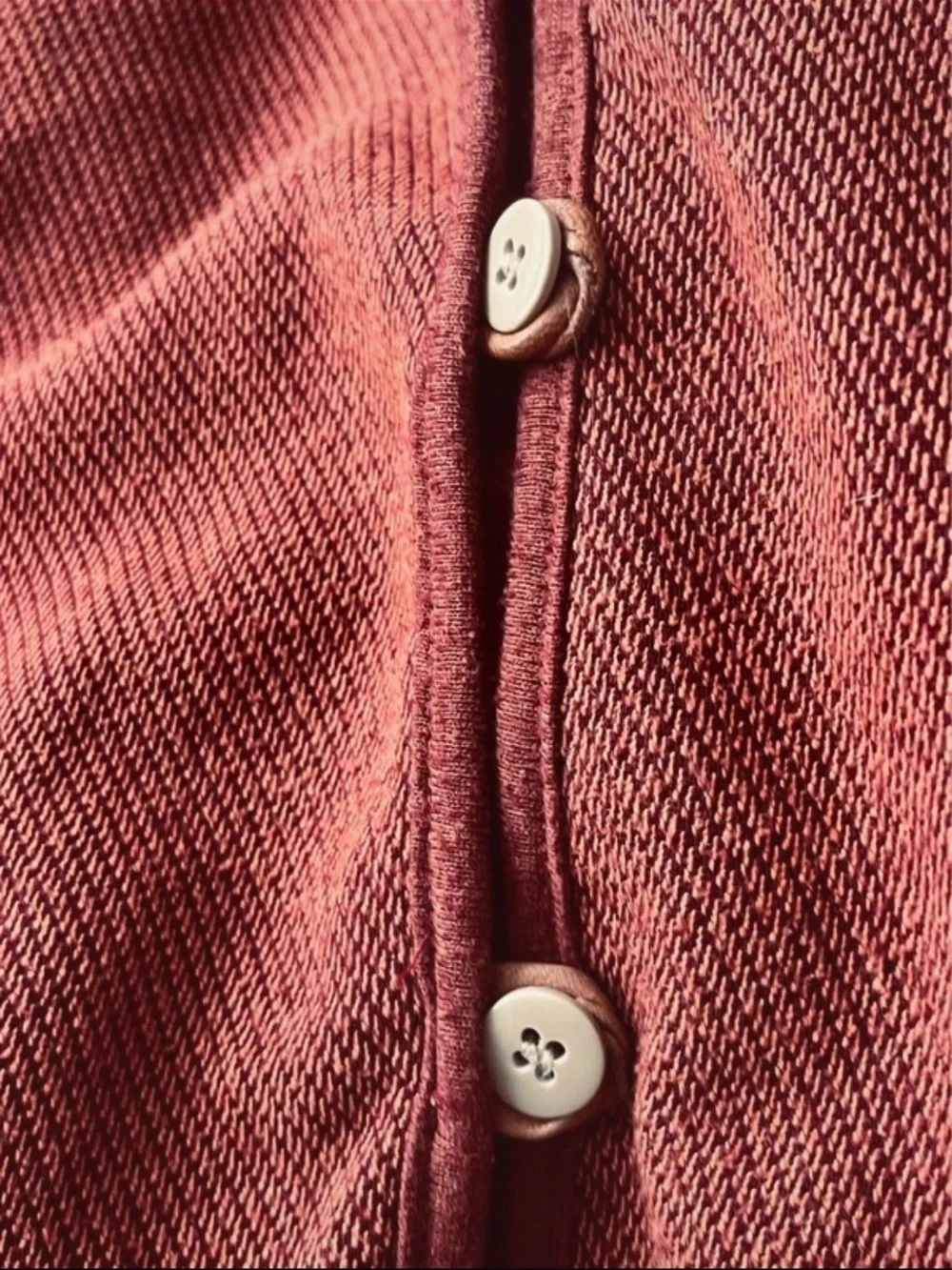 Orvis Womens Medium Rust Orange Fleece Cardigan Sweater Leather Elbow Patches